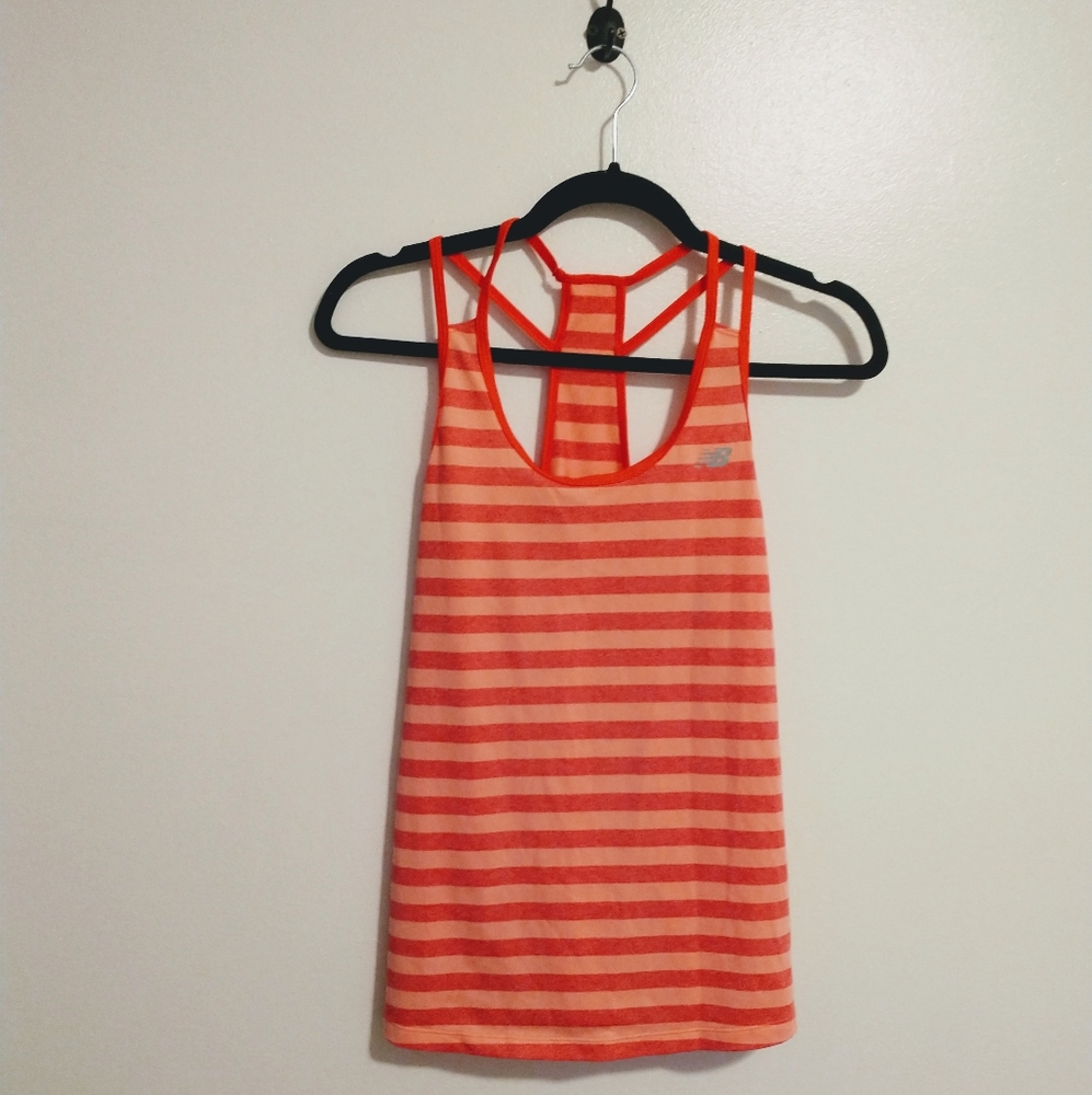 New balance striped tank top